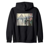 Gustave Caillebotte Paris Street; Rainy Day Sudadera con Capucha