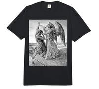 Gustave Dore Jacob luchando con el ángel 1855 Comfort Colors Adult Heavyweight T-Shirt