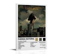 Gustavo Cerati Fuerza NaturalWall Art Modern Minimal- Póster decorativo impermeable, fácil de mantener, para sala de estar, dormitorio, fondo de pared para mejorar el estilo, 60 x 90 cm, estilo marco