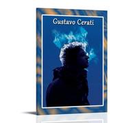 Gustavo Cerati - Pósteres artísticos antisalpicaduras para sala de estar y dormitorio, pinturas colgantes adecuadas para múltiples escenarios, sin necesidad de perforación, fácil de instalar, adecuado