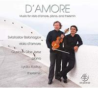 Gustavo Díaz- Jerez (piano), Sviatoslav Belogonov (viola d'amore), Lydia Kavina (theremin) - D'Amore - Music for viola d'amore, piano and theremin