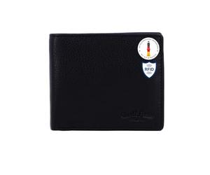 Gusti Cuero Studio Foster Cartera Monedero Hombre Cuero Vintage Retro Piel de Vaca Negro 2A123-33-3