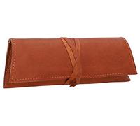 Gusti Felix Estuche de Piel Auténtica para Bolígrafos y Lápices, Vintage Unisex, Organizador para Papelería, Oficina y Universidad, Hecho a Mano, Cuero Marrón Resistente