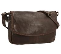 Gusti Maisie - Bandolera de piel para mujer, tamaño pequeño, con cremallera y correa, Marrón Oscuro 2