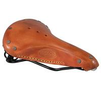 Gusti Walter G. Sillín de piel para bicicleta urbana, retro, vintage, con suspensión, color marrón