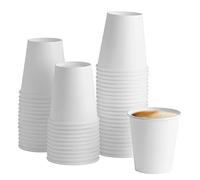 GUSTO [10 oz. - 300 ml - 100 Unidades Vasos de Papel Blancos Desechables, Vasos para Café Caliente - Vasos Ecológicos para Bebidas Calientes - Formerly Comfy Package