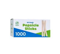 GUSTO [1000 unidades] Palitos de madera multiusos de 4.5 pulgadas para manualidades, helado, cera y depresor de lengua - Formerly Comfy Package