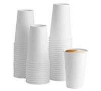 GUSTO [16 oz. - 470 ml - 100 Unidades Vasos de Papel Blancos Desechables, Vasos para Café Caliente - Vasos Ecológicos para Bebidas Calientes - Formerly Comfy Package