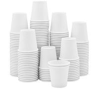 GUSTO [300 unidades - 100 ml - 3 oz. Tazas Pequeñas de Papel Blancas, Tazas Desechables para Enjuague Bucal - Ecológicas y Versátiles - Formerly Comfy Package
