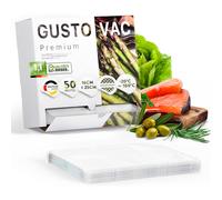 GustoVac Bolsa De Vacío 16x25 Cm Set De 50 Bolsas De Vacío Sous Vide