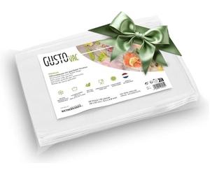 GustoVac Premium 50 bolsas al vacío de 16x25 en relieve, fabricadas en Netherlands, sin BPA, bolsas al vacío para sellador al vacío, bolsas de plástico para envasadoras al vacío, bolsas de vacío