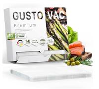 GustoVac Premium 50 bolsas al vacío de 30x40 en relieve, fabricadas en Netherlands, sin BPA, bolsa de plástico para envasadora al vacío, bolsa de plástico de vacío Sous Vide
