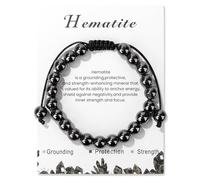 GUSXPPD Pulseras de cristal curativo con piedras naturales, pulsera curativa, pulseras de cuentas, pulsera de cristal para la ansiedad, ideal para cumpleaños y Navidad (color 5)