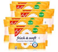 Gut & Günstig 8 paquetes (560 hojas) papel higiénico húmedo, 8 unidades de manzanilla.
