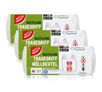 Gut & Günstig - Bolsas de basura (50 L, 20 unidades, 3 unidades, resistentes a desgarros y líquidos, 3 x 20 unidades)