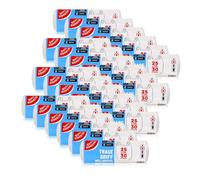 Gut & Günstig Bolsas de basura con asa, 25 litros, 30 unidades por rollo, resistentes a la rotura y a los líquidos, producto y embalaje reciclables (24 unidades)