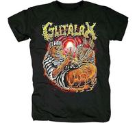 Gutalax T-Tshirts Camisetas y topss Czech Republic Hard Rock Metal Band T-Tshirts Camisetas y Tops Black(Large)