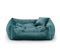 Gutekissen® Exklusiv Stoff Hundebett Hundeliege Hundekissen Hundeliege Hundeliege Hundeliege - Langlebige Materialien und hohe Qualität Basel XS-3XL (3XL-130x110, Esmeralda)