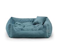 Gutekissen® Exklusiv Stoff Hundebett Hundeliege Hundekissen Hundeliege Hundeliege Hundeliege - Langlebige Materialien und hohe Qualität Basel XS-3XL (M-80x65, Azul mar)