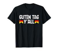 Guten Tag Y'all Biergarten Germany Flag German Beer Festival Camiseta