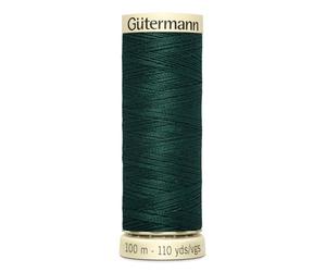 Gutermann 2t100/18 | 18 de bosque oscuro 100% de coser todo el hilo de coser | 100 m