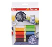 Gutermann 734562-Juego de 10 bobinas con Agujas de Coser Prym (100 m), Poliéster, Colores Surtidos, 1000