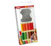 Gutermann Creativ Coselotodo - Set 100m 10 Bobinas + 1 Plantilla para Dibujar y Planchar, colores surtidos
