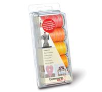 Gutermann Juego de Hilos: Bordado a máquina Algodón 12-Sunny, 1000