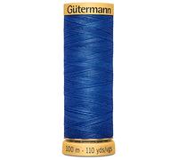 Gutermann Hilo de algodón Natural 110 Yards-Royal Azul