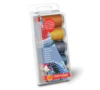 Gutermann Jeans - Juego de hilos de costura, 5 bobinas, tonos vaqueros
