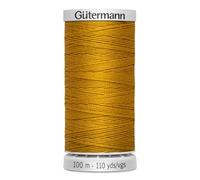 Gutermann M782 Hilo de coser de poliéster extrafuerte, 100 m, para todas las costuras más exigentes, color amarillo ocre 412