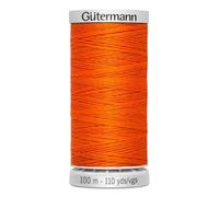 Gutermann M782 Hilo de coser de poliéster, extrafuerte, 100 m, para todas las costuras más exigentes, color naranja 351