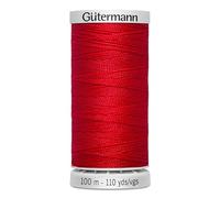 Gutermann M782 - Hilo de coser de poliéster extrafuerte, 100 m, para todas las costuras muy exigidas, color rojo