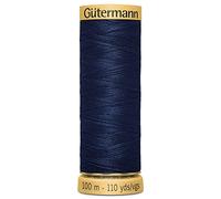 Gutermann Natural Cotton Thread 110yd-Midnight Blue