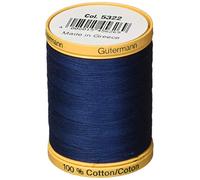 Gutermann Natural Cotton Thread Solids 876 Yards-Navy