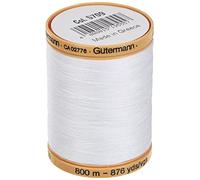 Gutermann Natural Cotton Thread Solids 876 Yards-White