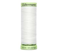 Gutermann Top de punto de botón Twist fuerte hilo de coser 30 m Color blanco 800 - por bobina