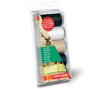 Gutermann X-Strong - Bobina de hilos extrafuertes, paquete de 5 bobinas de 100 m, 100 % poliéster