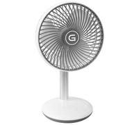GUTFELS Ventilador de mesa VENTI 3010 R, 15 cm de diámetro, ventilador USB con batería de 4000 mAh, control táctil, 4 velocidades