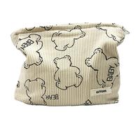GUTGNK Bolsa de cosméticos para mujer, lindo oso bolsa de cosméticos de viaje pequeña bolsa de cosméticos para el cuidado de la piel, cambio de cosméticos y lavado, bolsa de almacenamiento con