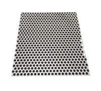 GUTIXI Cubiertas de drenaje, colador de drenaje cuadrado, colador de alcantarillado de acero inoxidable 304, agujero de 5 mm, protectores de drenaje de malla para interiores y exteriores, drenaje de
