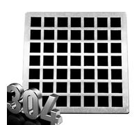 GUTIXI Protector de drenaje cuadrado, cubierta de rejilla de drenaje de repuesto, agujero de filtro de 1 cm, cubierta de drenaje de suelo, cubierta de drenaje de ducha (25 x 25 cm)