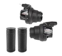Gutol 1 Par De Manetas De Cambio Para Bicicleta, SL-RS35, 3/7 Velocidades, Con Puño Giratorio, Para Bicicletas De Montaña, Carretera, Ciudad Y Plegables.