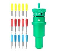 Gutol 15 Cuchillas Para Plotter De Corte De Vinilo De 30, 45 Y 60 Grados Para Cameo 4 Portrait 3 (con Soporte Para Cuchillas)