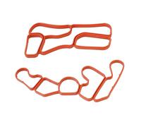 Gutol 2 juntas de filtro de aceite de motor 2721840280, junta de enfriador para carcasa de filtro de aceite, caja de distribución, compatible con BENZ GL550 C300 CL550 2721840080