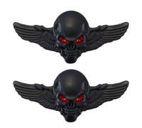 Gutol 2 pegatinas con emblema de calavera, insignia 3D, accesorios de personalización para coches.