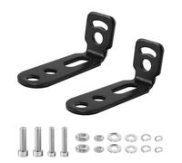 Gutol 2 soportes en forma de L para faros antiniebla de motocicleta con tornillos - Soporte de extensión universal negro para faros delanteros/antiniebla