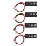Gutol 4 Medidores De Capacidad De Batería, Voltímetros, Probadores 2S 7.4V 15mA, Longitud De Cable De 15cm, Módulo Indicador De Capacidad De Batería (40 X 15 X 2.5mm)