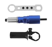 Gutol Adaptador de mandril para taladro inalámbrico con tuerca de presión para remachadora eléctrica, herramienta para insertar tuercas, kit de adaptador para remachadora, herramienta manual