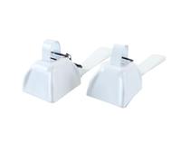 Gutol Cencerros de 3 pulgadas, paquete de 2 cencerros para eventos deportivos en grandes cantidades, fuertes instrumentos de metal para animar competiciones